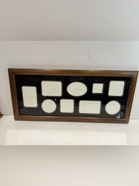 Sleek Black & Gold Multi-Photo Panoramic Frame 21.5" x 9.5"